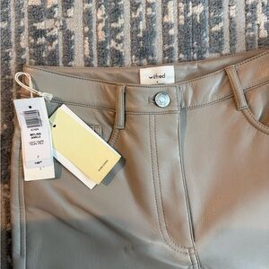 Aritiza (Wilfred) Taupe Straight Leg Pants - Never Worn